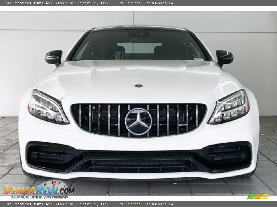 2020 Mercedes-Benz C AMG 63 S Coupe Polar White / Black Photo #2