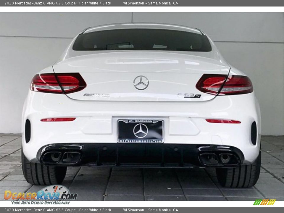 2020 Mercedes-Benz C AMG 63 S Coupe Polar White / Black Photo #3