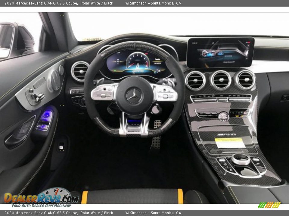 2020 Mercedes-Benz C AMG 63 S Coupe Polar White / Black Photo #4