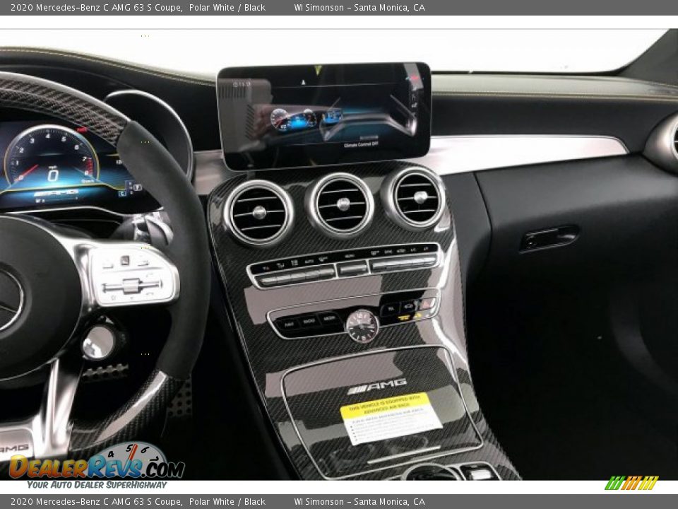 2020 Mercedes-Benz C AMG 63 S Coupe Polar White / Black Photo #5