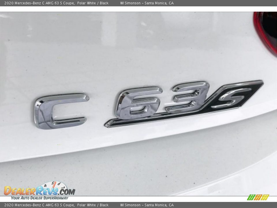 2020 Mercedes-Benz C AMG 63 S Coupe Polar White / Black Photo #7