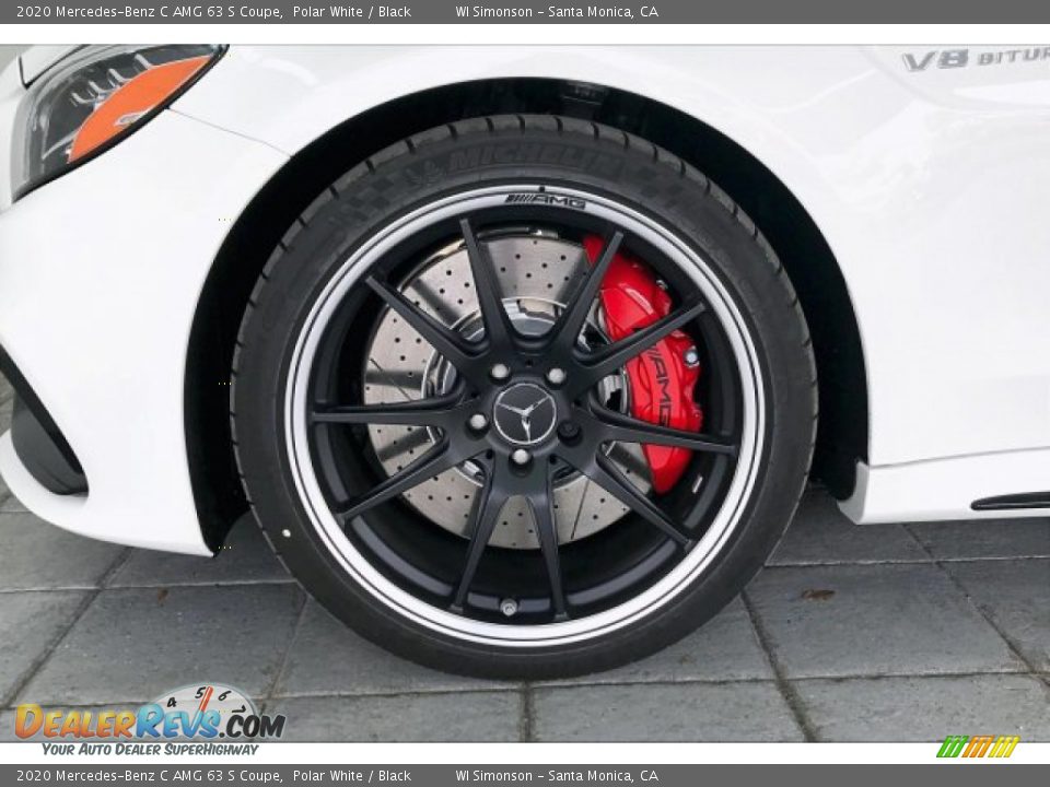2020 Mercedes-Benz C AMG 63 S Coupe Polar White / Black Photo #8