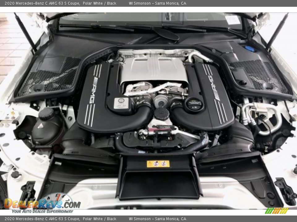 2020 Mercedes-Benz C AMG 63 S Coupe Polar White / Black Photo #9