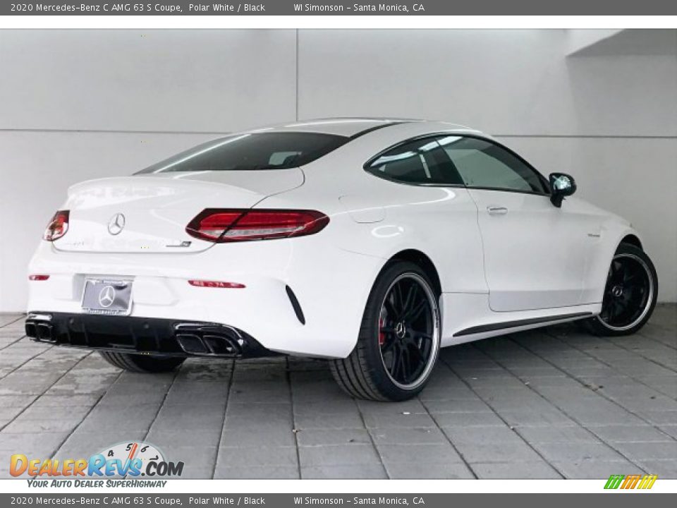 2020 Mercedes-Benz C AMG 63 S Coupe Polar White / Black Photo #16