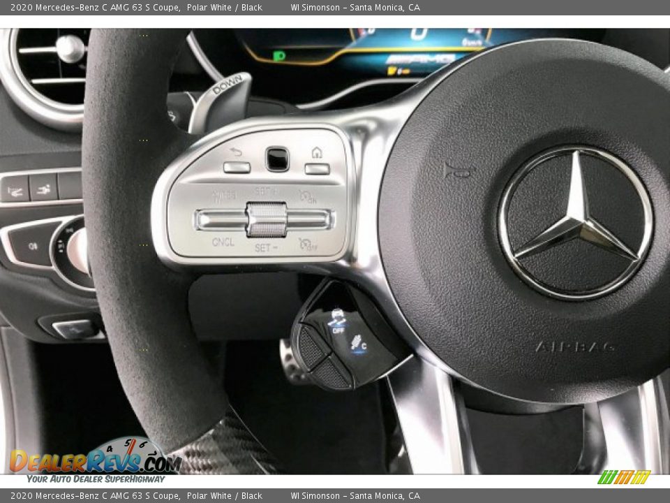 2020 Mercedes-Benz C AMG 63 S Coupe Steering Wheel Photo #18