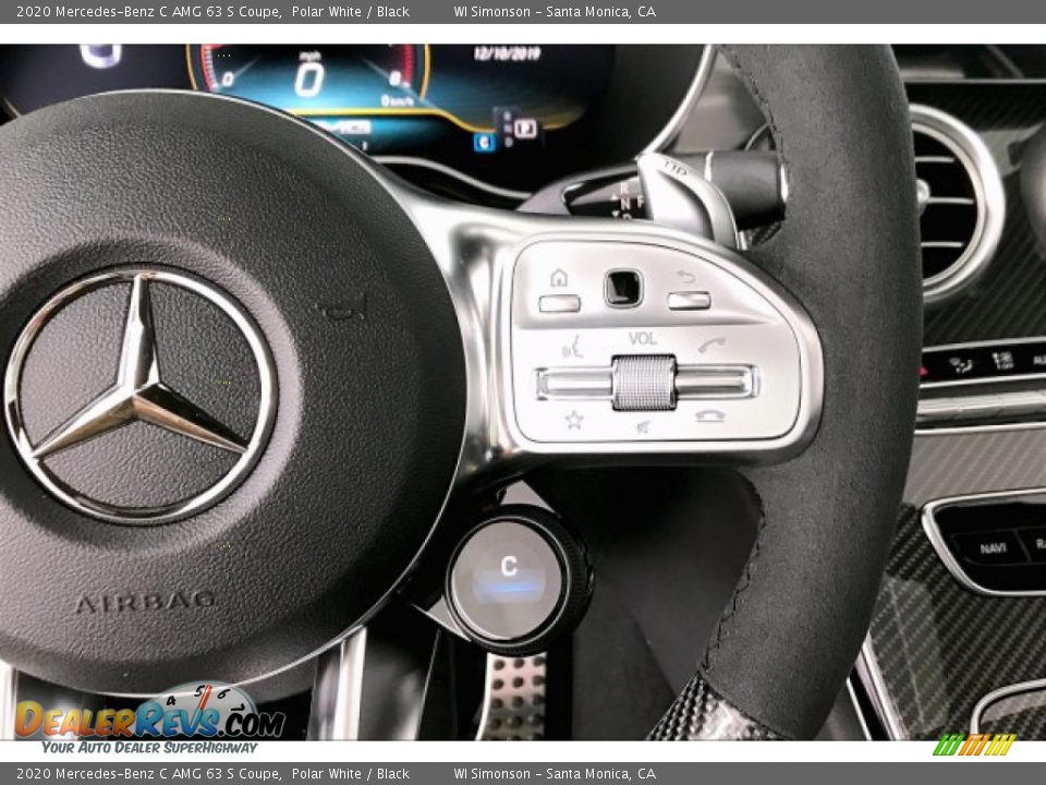 2020 Mercedes-Benz C AMG 63 S Coupe Steering Wheel Photo #19