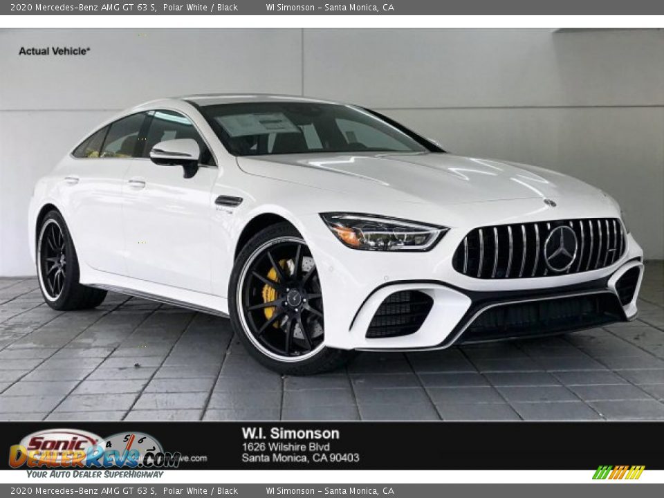 2020 Mercedes-Benz AMG GT 63 S Polar White / Black Photo #1