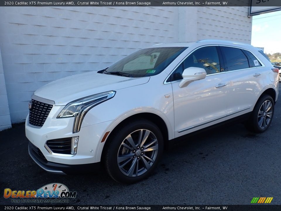 2020 Cadillac XT5 Premium Luxury AWD Crystal White Tricoat / Kona Brown Sauvage Photo #2