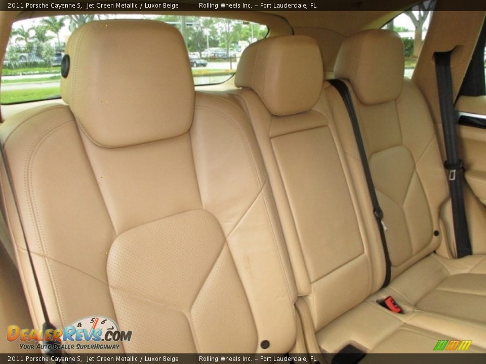 2011 Porsche Cayenne S Jet Green Metallic / Luxor Beige Photo #8