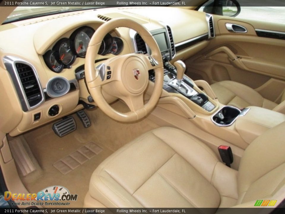 Luxor Beige Interior - 2011 Porsche Cayenne S Photo #12