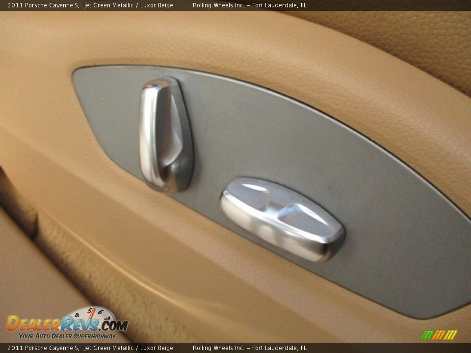 2011 Porsche Cayenne S Jet Green Metallic / Luxor Beige Photo #21