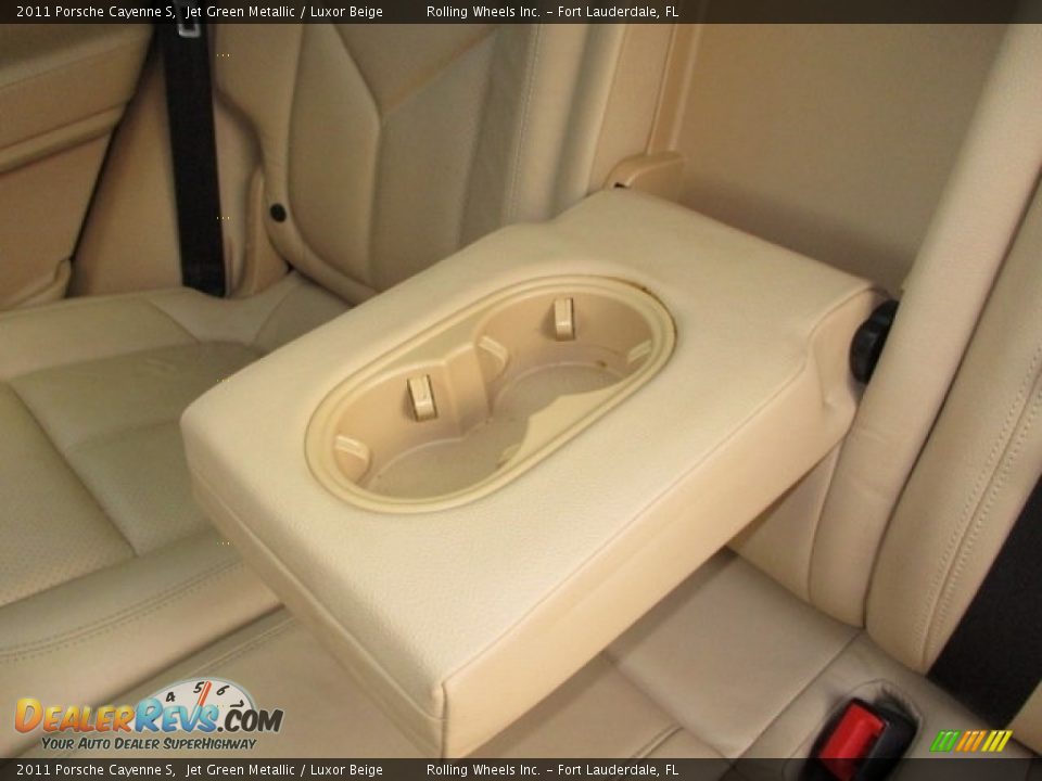2011 Porsche Cayenne S Jet Green Metallic / Luxor Beige Photo #24