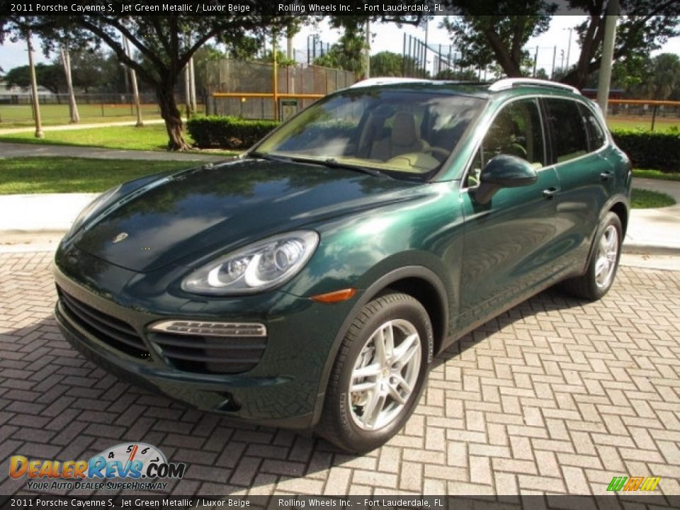 Jet Green Metallic 2011 Porsche Cayenne S Photo #26