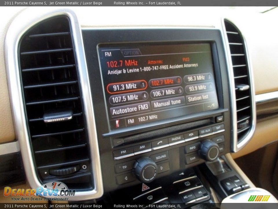 2011 Porsche Cayenne S Jet Green Metallic / Luxor Beige Photo #30