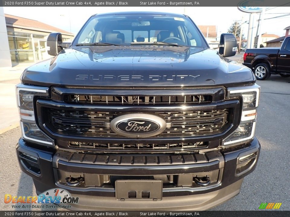 2020 Ford F350 Super Duty Lariat Crew Cab 4x4 Agate Black / Black Photo #2