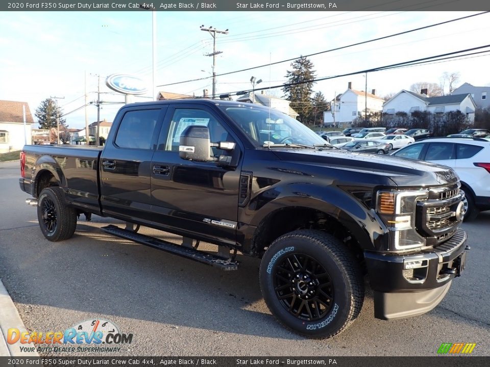 2020 Ford F350 Super Duty Lariat Crew Cab 4x4 Agate Black / Black Photo #3