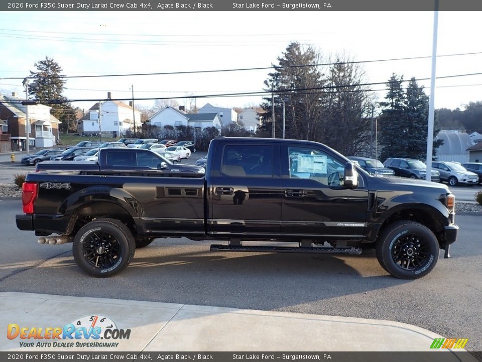 2020 Ford F350 Super Duty Lariat Crew Cab 4x4 Agate Black / Black Photo #4