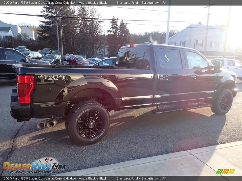 2020 Ford F350 Super Duty Lariat Crew Cab 4x4 Agate Black / Black Photo #5