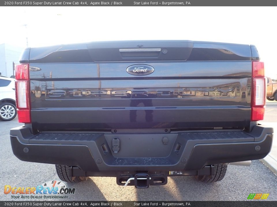 2020 Ford F350 Super Duty Lariat Crew Cab 4x4 Agate Black / Black Photo #6