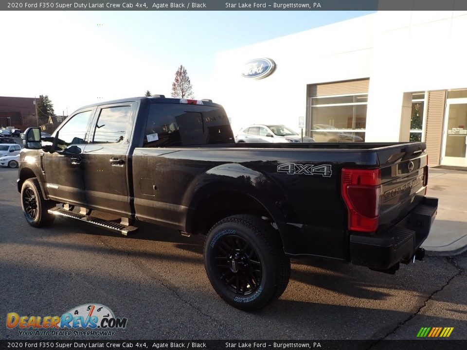 2020 Ford F350 Super Duty Lariat Crew Cab 4x4 Agate Black / Black Photo #7