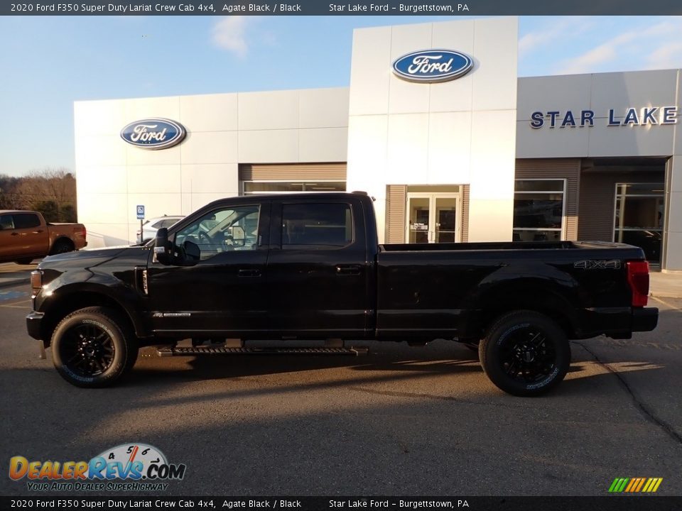 2020 Ford F350 Super Duty Lariat Crew Cab 4x4 Agate Black / Black Photo #8