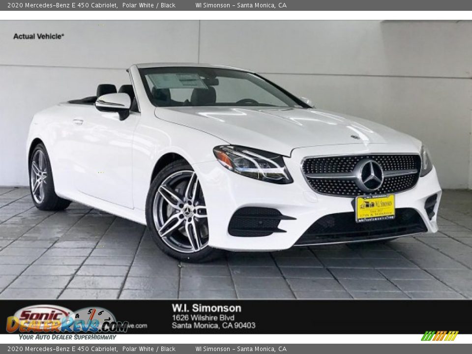 2020 Mercedes-Benz E 450 Cabriolet Polar White / Black Photo #1