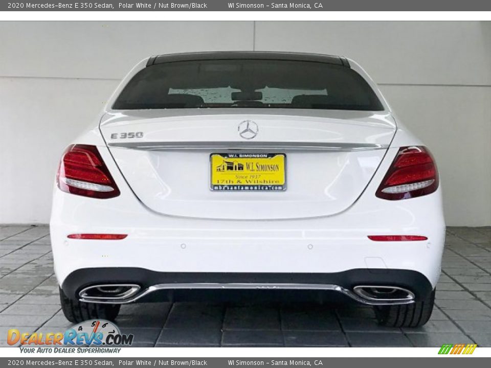 2020 Mercedes-Benz E 350 Sedan Polar White / Nut Brown/Black Photo #3
