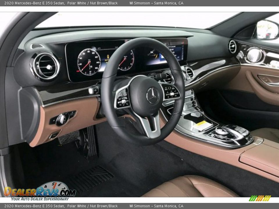 2020 Mercedes-Benz E 350 Sedan Polar White / Nut Brown/Black Photo #4