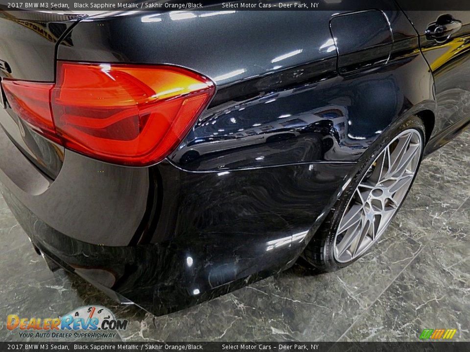 2017 BMW M3 Sedan Black Sapphire Metallic / Sakhir Orange/Black Photo #8