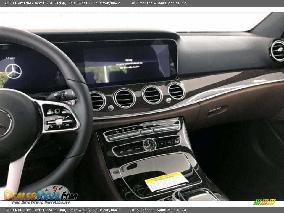 2020 Mercedes-Benz E 350 Sedan Polar White / Nut Brown/Black Photo #6