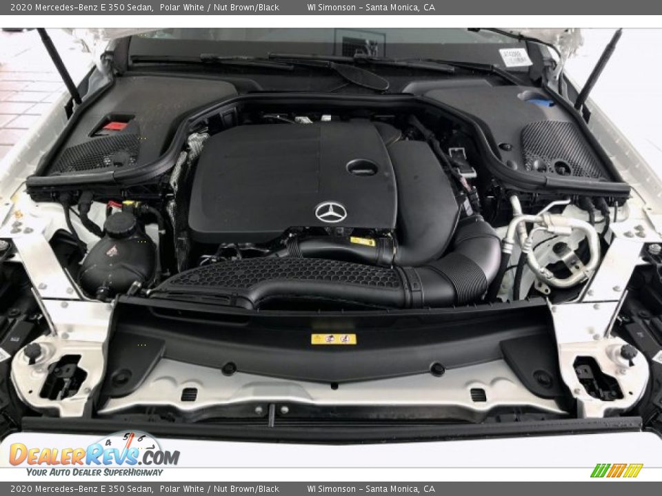 2020 Mercedes-Benz E 350 Sedan Polar White / Nut Brown/Black Photo #8
