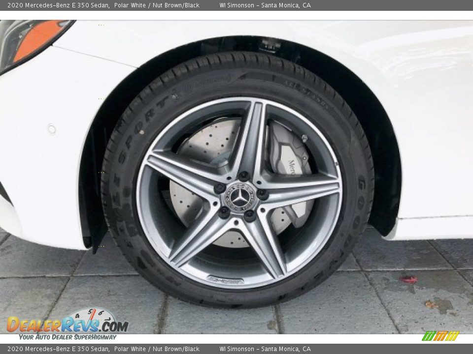 2020 Mercedes-Benz E 350 Sedan Polar White / Nut Brown/Black Photo #9
