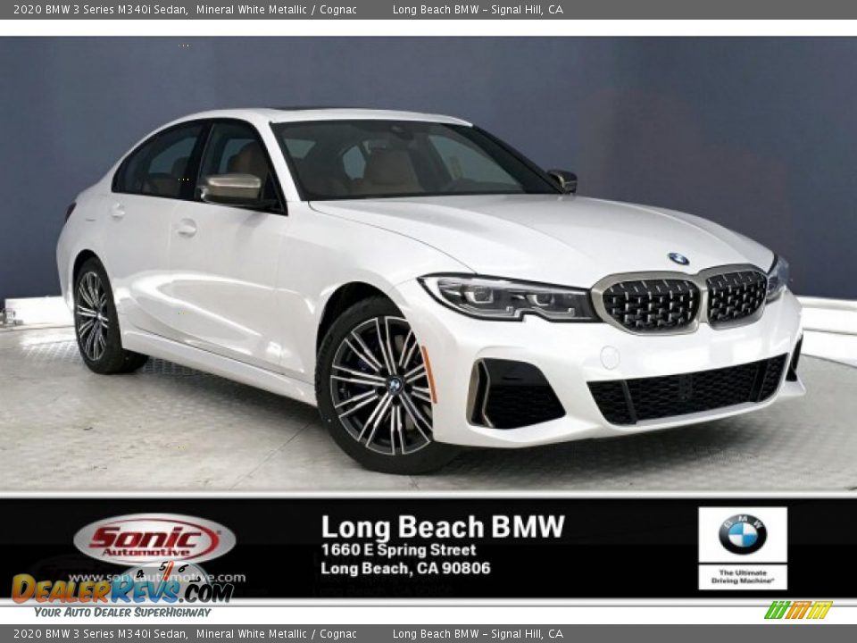 2020 BMW 3 Series M340i Sedan Mineral White Metallic / Cognac Photo #1