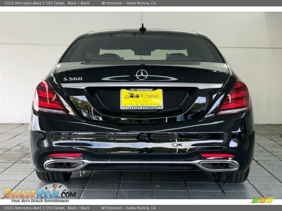 2020 Mercedes-Benz S 560 Sedan Black / Black Photo #3