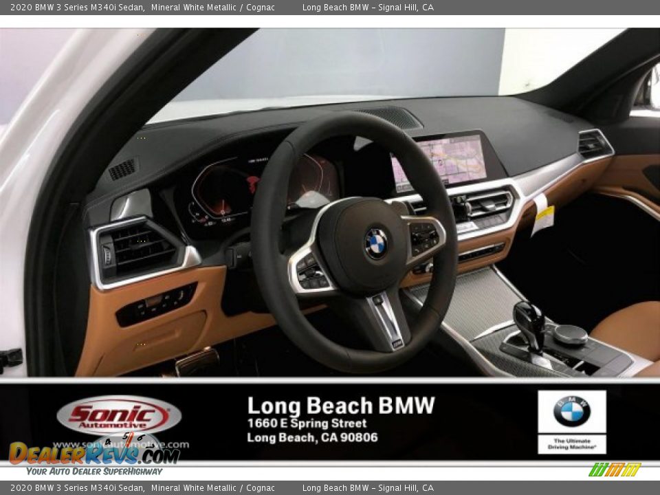 2020 BMW 3 Series M340i Sedan Mineral White Metallic / Cognac Photo #4