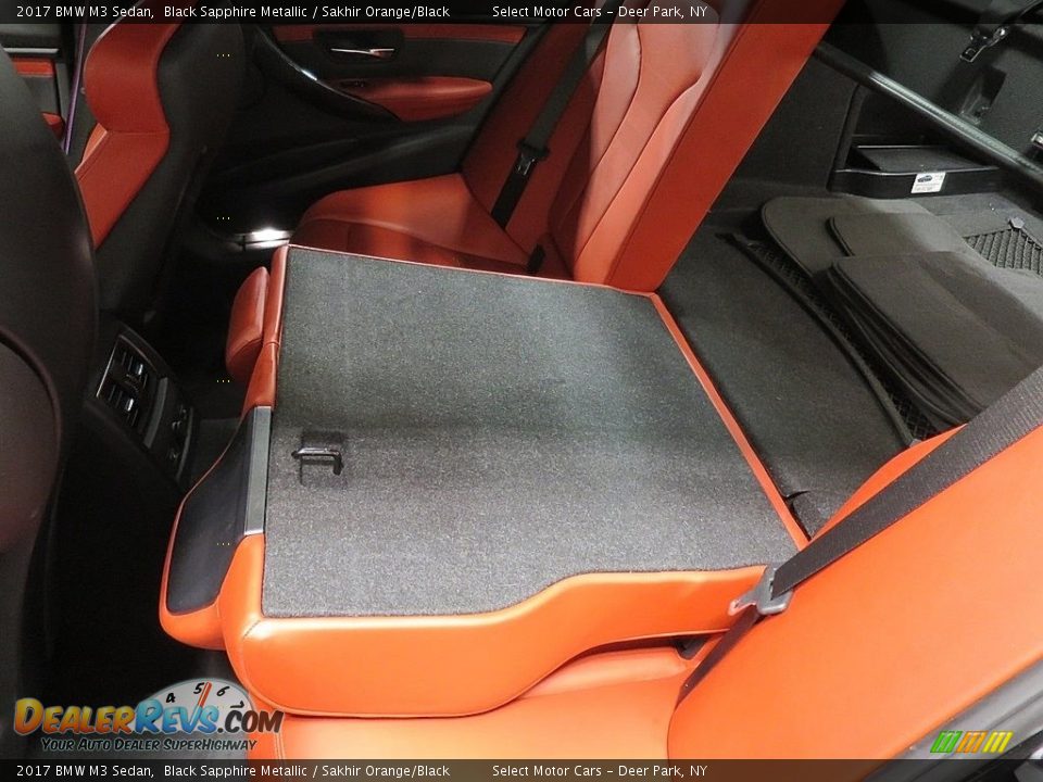 2017 BMW M3 Sedan Black Sapphire Metallic / Sakhir Orange/Black Photo #21
