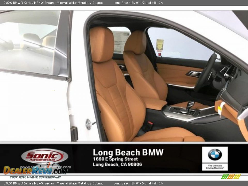 2020 BMW 3 Series M340i Sedan Mineral White Metallic / Cognac Photo #7