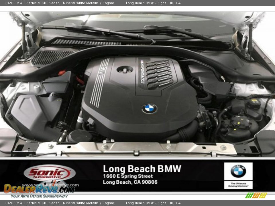 2020 BMW 3 Series M340i Sedan Mineral White Metallic / Cognac Photo #8