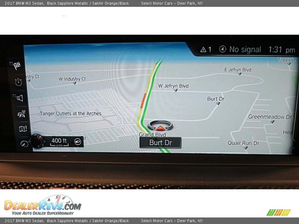 2017 BMW M3 Sedan Black Sapphire Metallic / Sakhir Orange/Black Photo #25