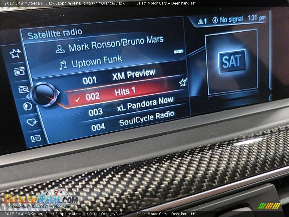 2017 BMW M3 Sedan Black Sapphire Metallic / Sakhir Orange/Black Photo #27