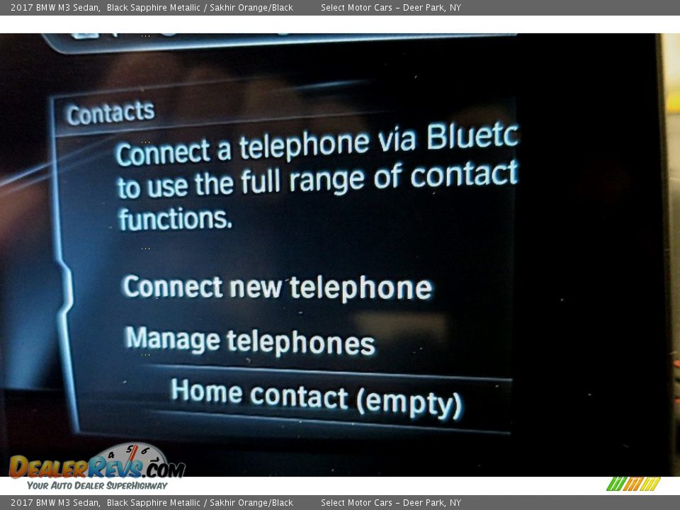 2017 BMW M3 Sedan Black Sapphire Metallic / Sakhir Orange/Black Photo #28