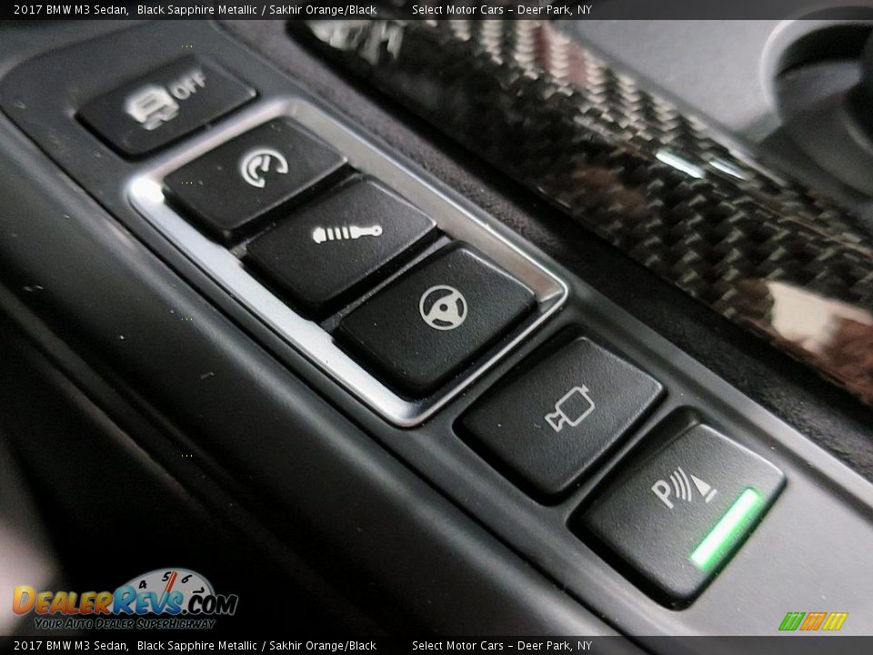2017 BMW M3 Sedan Black Sapphire Metallic / Sakhir Orange/Black Photo #32