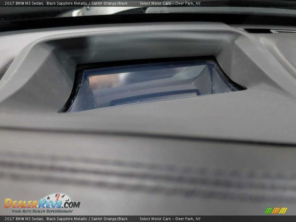 2017 BMW M3 Sedan Black Sapphire Metallic / Sakhir Orange/Black Photo #34