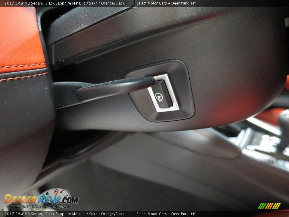2017 BMW M3 Sedan Black Sapphire Metallic / Sakhir Orange/Black Photo #35