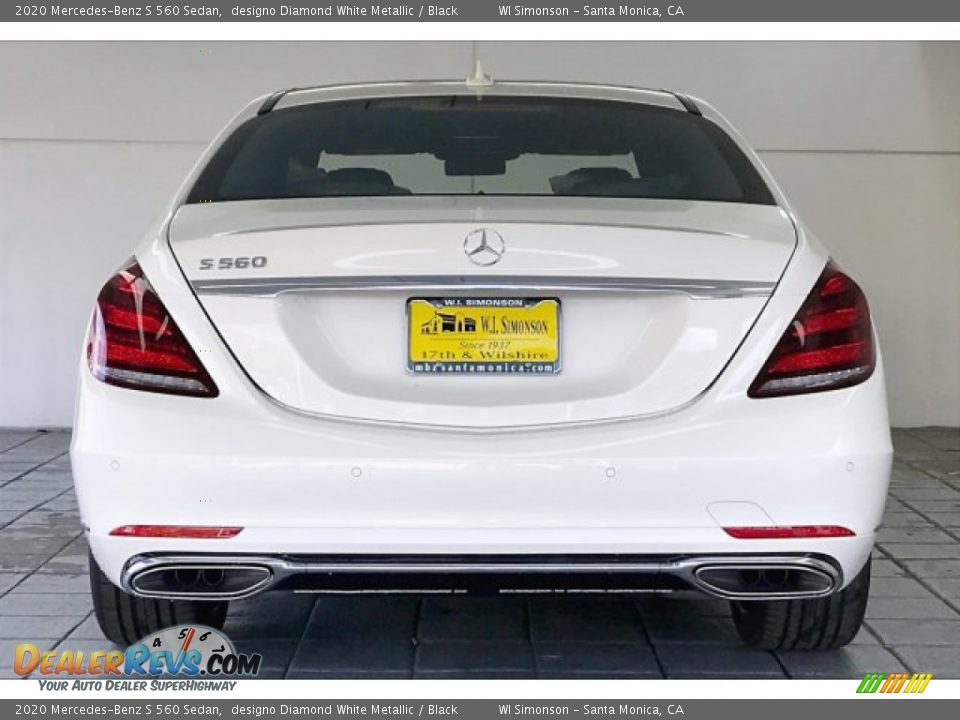2020 Mercedes-Benz S 560 Sedan designo Diamond White Metallic / Black Photo #3