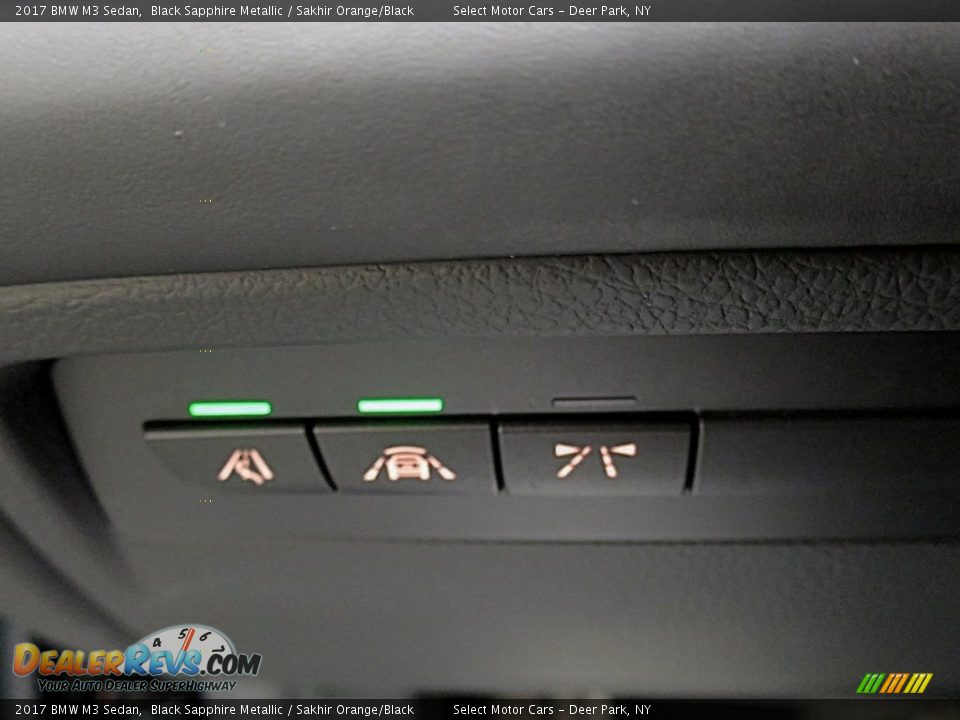 2017 BMW M3 Sedan Black Sapphire Metallic / Sakhir Orange/Black Photo #36