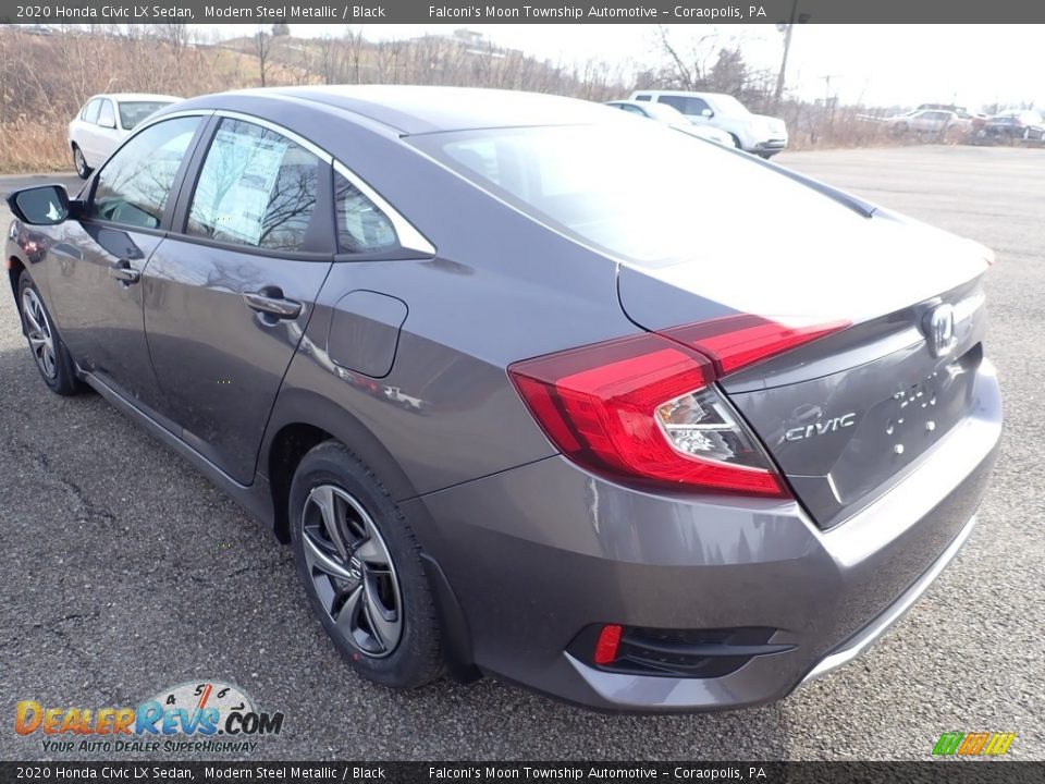 2020 Honda Civic LX Sedan Modern Steel Metallic / Black Photo #2