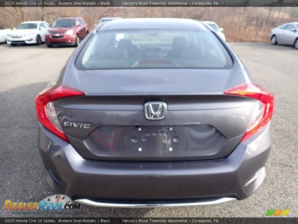 2020 Honda Civic LX Sedan Modern Steel Metallic / Black Photo #3