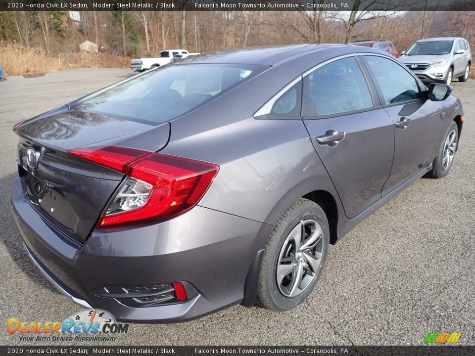 2020 Honda Civic LX Sedan Modern Steel Metallic / Black Photo #4