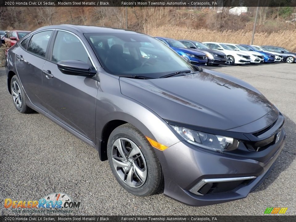 Front 3/4 View of 2020 Honda Civic LX Sedan Photo #5